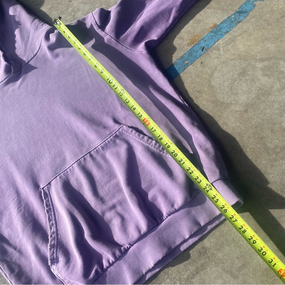 MACHUS  Distressed Hoodie in Amethyst - Picture 8 of 9